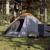 Cort de camping pentru 2 persoane, gri/portocaliu, impermeabil GartenMobel Dekor