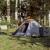 Cort de camping pentru 2 persoane, gri/portocaliu, impermeabil GartenMobel Dekor