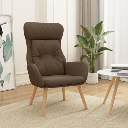 Scaun de relaxare, maro, material textil GartenMobel Dekor