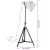 Lampă de podea, alb, 61x61x90/150, 25 W, E27 GartenMobel Dekor