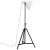 Lampă de podea, alb, 61x61x90/150, 25 W, E27 GartenMobel Dekor