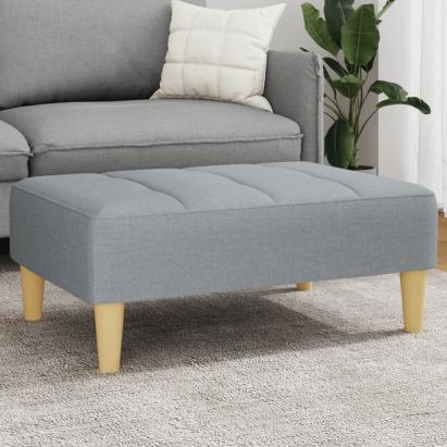 Taburet, gri deschis, 77x55x31 cm, material textil GartenMobel Dekor