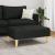 Taburet, negru, 77x55x31 cm, material textil GartenMobel Dekor