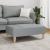 Taburet, gri deschis, 77x55x31 cm, material textil GartenMobel Dekor