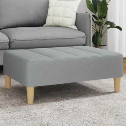 Taburet, gri deschis, 77x55x31 cm, material textil GartenMobel Dekor