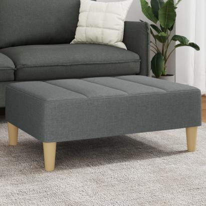 Taburet, gri închis, 77x55x31 cm, material textil GartenMobel Dekor