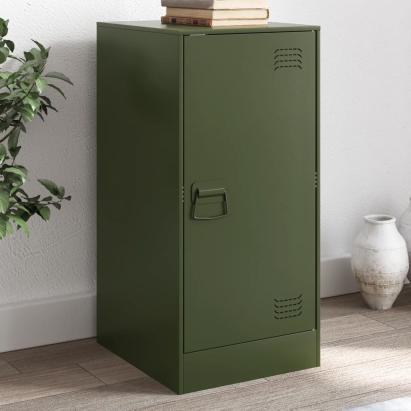 Bufeta verde măslină 34,5x39x73 cm oțel GartenMobel Dekor