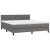 Pat box spring cu saltea, gri, 160x200 cm, piele ecologică GartenMobel Dekor
