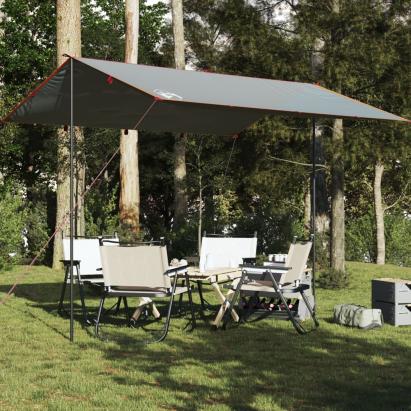 Prelată de camping, gri și portocaliu, 360x294 cm, impermeabilă GartenMobel Dekor