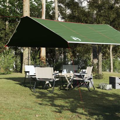 Prelată de camping, verde, 420x440 cm, impermeabilă GartenMobel Dekor