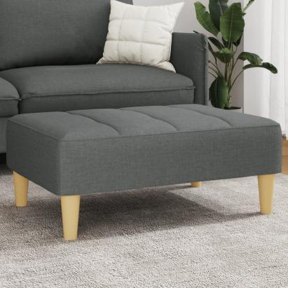 Taburet, gri închis, 77x55x31 cm, material textil GartenMobel Dekor