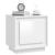 Noptiere 2 buc, alb extralucios, 44x35x45 cm, lemn prelucrat GartenMobel Dekor