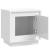 Noptiere 2 buc, alb extralucios, 44x35x45 cm, lemn prelucrat GartenMobel Dekor
