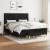 Pat box spring cu saltea, negru, 160x200 cm, textil GartenMobel Dekor