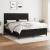 Pat box spring cu saltea, negru, 160x200 cm, textil GartenMobel Dekor