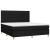 Pat box spring cu saltea, negru, 160x200 cm, textil GartenMobel Dekor