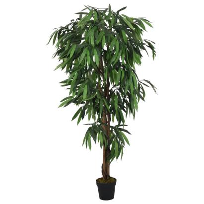 Arbore de mango artificial 300 de frunze 80 cm verde GartenMobel Dekor