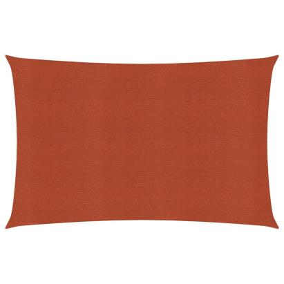 Pânză parasolar cărămiziu dreptunghiular 3,5x5 m HDPE 160 g/m² GartenMobel Dekor