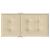 Perne cu spătar mic, 6 buc., bej, 100x50x3 cm, textil oxford GartenMobel Dekor