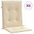 Perne cu spătar mic, 6 buc., bej, 100x50x3 cm, textil oxford GartenMobel Dekor