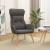 Scaun de relaxare, gri închis, material textil GartenMobel Dekor