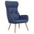 Scaun de relaxare, albastru, material textil GartenMobel Dekor