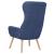 Scaun de relaxare, albastru, material textil GartenMobel Dekor