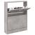 Pantofar, gri beton, 59x17x81 cm, lemn compozit GartenMobel Dekor