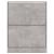 Pantofar, gri beton, 59x17x81 cm, lemn compozit GartenMobel Dekor