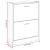 Pantofar, gri beton, 59x17x81 cm, lemn compozit GartenMobel Dekor