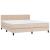 Pat box spring cu saltea, cappuccino, 180x200cm piele ecologică GartenMobel Dekor