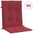 Perne cu spătar mic, 6 buc. roșu vin 100x50x3 cm textil oxford GartenMobel Dekor