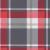 Perne cu spătar roșu carouri, 6 buc., 100x50x3cm, textil Oxford GartenMobel Dekor