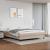 Pat box spring cu saltea, cappuccino, 180x200cm piele ecologică GartenMobel Dekor