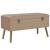 Bancă cu un compartiment de depozitare, bej, 80 cm, catifea GartenMobel Dekor