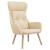 Scaun de relaxare, crem, material textil GartenMobel Dekor