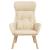 Scaun de relaxare, crem, material textil GartenMobel Dekor