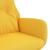 Scaun de relaxare, galben muștar, material textil GartenMobel Dekor