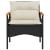 Set mobilier de grădină cu perne, 3 piese, negru, poliratan GartenMobel Dekor