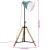 Lampă de podea, 25 W, albastru uzat, 75x75x90-150 cm, E27 GartenMobel Dekor