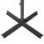 Umbrelă de soare exterior cu stâlp aluminiu, negru, 500 cm  GartenMobel Dekor