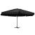 Umbrelă de soare exterior cu stâlp aluminiu, negru, 500 cm  GartenMobel Dekor
