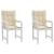 Perne cu spătar mic, 2 buc. bej 100x50x3 cm textil oxford GartenMobel Dekor