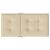 Perne cu spătar mic, 4 buc. bej 100x50x3 cm textil oxford GartenMobel Dekor