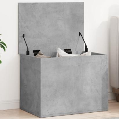 Cutie de depozitare, gri beton, 60x42x46 cm, lemn prelucrat GartenMobel Dekor