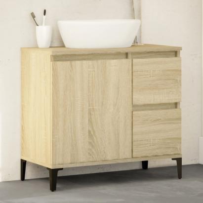 Dulap de baie, stejar sonoma, 65x33x60 cm, lemn prelucrat GartenMobel Dekor
