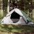 Cort de camping cupolă pentru 2 persoane, verde, impermeabil GartenMobel Dekor