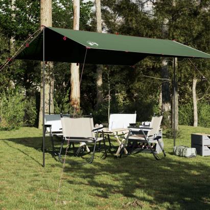 Prelată de camping, verde, 360x294 cm, impermeabilă GartenMobel Dekor