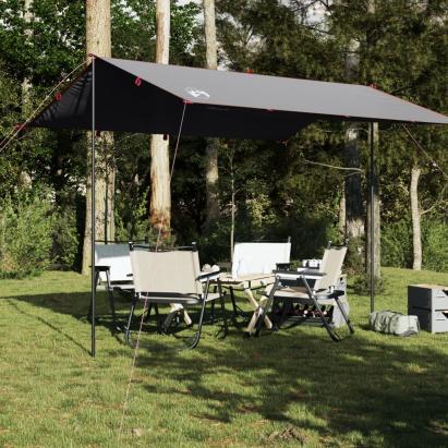 Prelată de camping, gri și portocaliu, 360x294 cm, impermeabilă GartenMobel Dekor