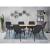 Scaun bucatarie/living, catifea, metal, negru, 54x61x83 cm, Viva GartenVIP DiyLine